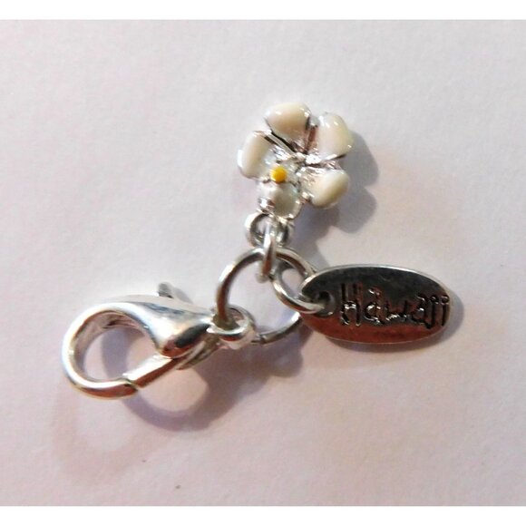 Hawaii Flip Flop Flower Rhinestone Charms Aloha Pendant For Bracelets Keychains - Picture 7 of 10